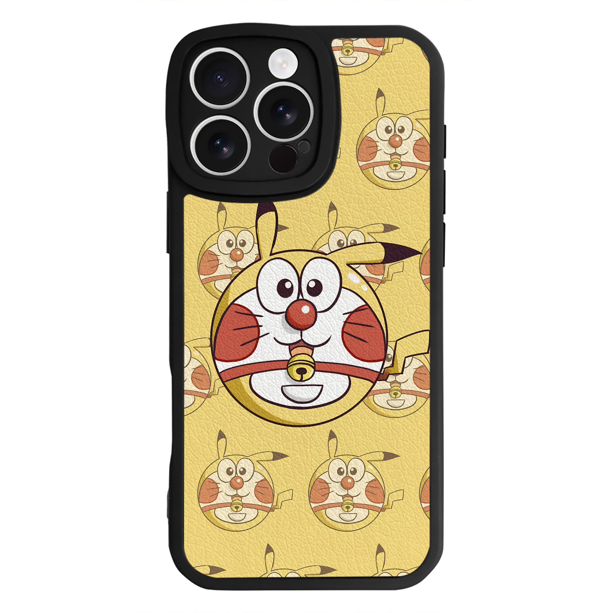 （画像用） ドラえもん Doraemon 【iPhone 16シリーズ対応】シリコンスマホケース（レザー調） 材質：シリコン